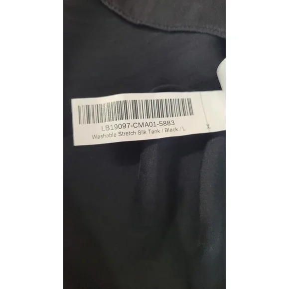 Quince Silk Stretch Tank Top Women Large Black Minimalist Capsule Washable - Picture 8 of 9